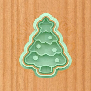 christmas tree cookie cutter 3D model