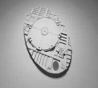 Mechanicus base 170mm 3D model