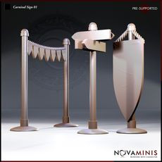Carnival Sign 01 3D model