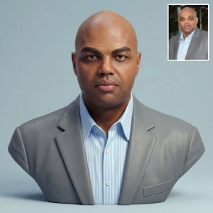 Charles Barkley  3D Printable Bust 3D model