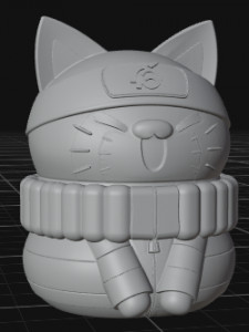 Naruto Cat 3D model