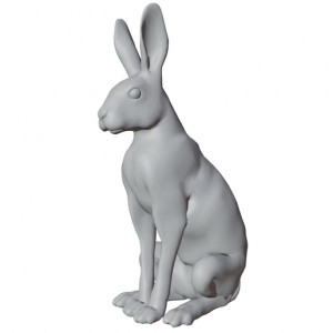 Sitting Hare 3D model