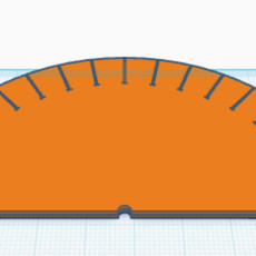 Protractor 100mm 3D model