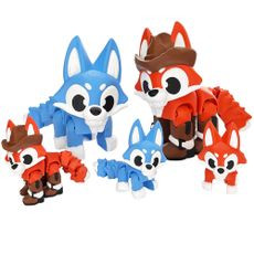 🦊🧡Fox and Cowboy Fox Flexi Set!🧡🦊 3D model