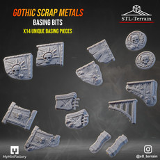 Basing Bits - Gothic Scrap Metals 3D model