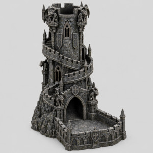 Gothic Dice Tower 3D model