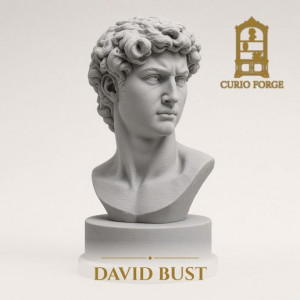 David Bust (Michelangelo) - Classical Statue 3D Print 3D model
