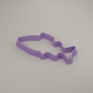 Fish Silhouette Cookie Cutter 3D model