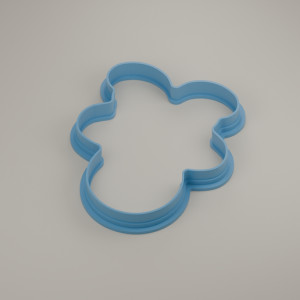 Ram Face Cookie Cutter 3D model