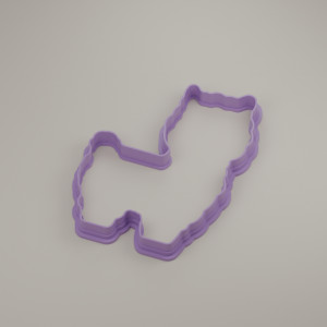 Llama Cookie Cutter 3D model