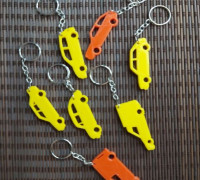 Car key chains 3D model