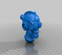 Mechanical puppet head 3D model