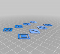 Tabletop pawns - hollow 3D model