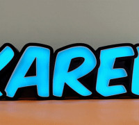 KAREN LED LAMP/POSTER 3D model