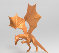 Charizard Realistic Dragon 3D model