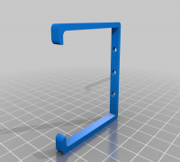 Power strip support 3D model
