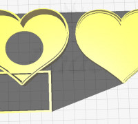 Heart lamp with light 3D model