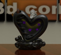 VALENTINE'S DAY SMOKE CASCADE 3D model