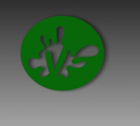 Vsauce Logo Coin 3D model
