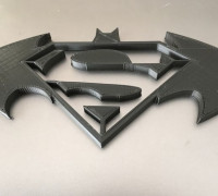Batman Vs. Superman Logo 3D model