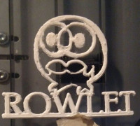 Team Rowlet Minimalistic Sign 3D model