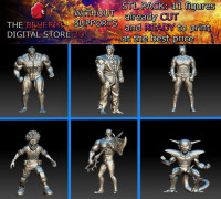 STL pack 11 figures 3D model