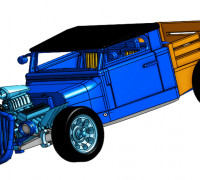HotRod pickup 3D model