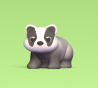 Cod1358 - Badger 3D model