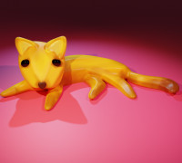 Banana Cat 3D model