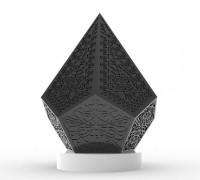 Table lamp with design 3D model