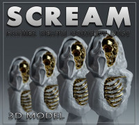 SCREAM - FATHER DEATH CONCEPT BUST 3D model