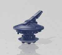 Space Communist Shield Frisbee 3D model