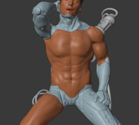 Cyber Hunk - Cyborg 3D model