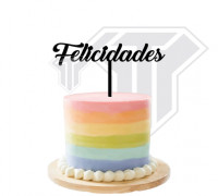 Cake topper - Congratulation sign for cake 3D model