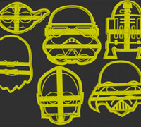 Star Wars Cookie Cutter / Cookie Cutters 3D model