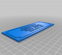 My Customized Simple Name Sign 3D model