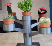 cactus holder candlelight-style (modular) 3D model
