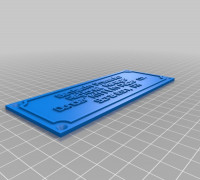 My Customized Simple Name Sign 3D model