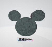 Mickey Disney lithophanie 3D model