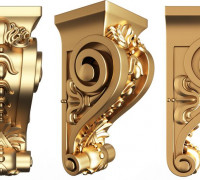 Corbel Carved 07 3D model