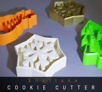 Snowflake Cookie Cutter 3D model