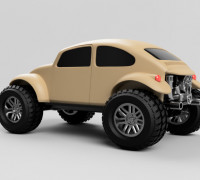 VW Beetle Dune Buggy 3D model