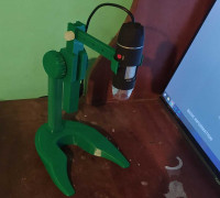 Fully printable usb microscope stand 3D model