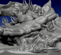 fire elemental 3D model