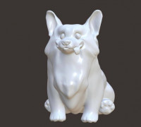Corgi Sitting 3D model