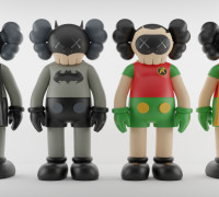 Kaws Batman x Robin 3D model