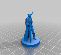 Elf Ranger D&D Miniature 3D model