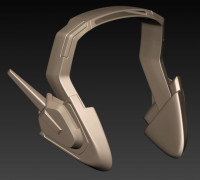 Overwatch D.Va Headset remodeled 3D model