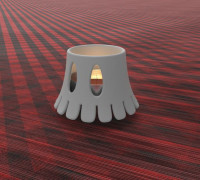 candlestick 3D model