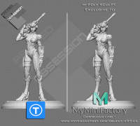 Overwatch - Widowmaker - Full character - Low poly. Hi-Poly version in Description 3D model